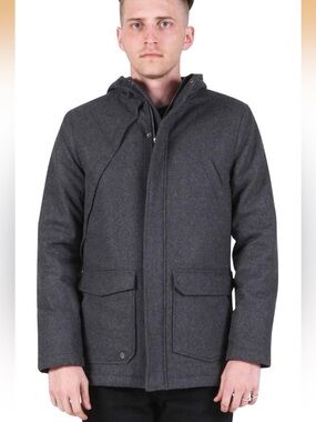 Volcom Black & White Geometric Woolies Jacket